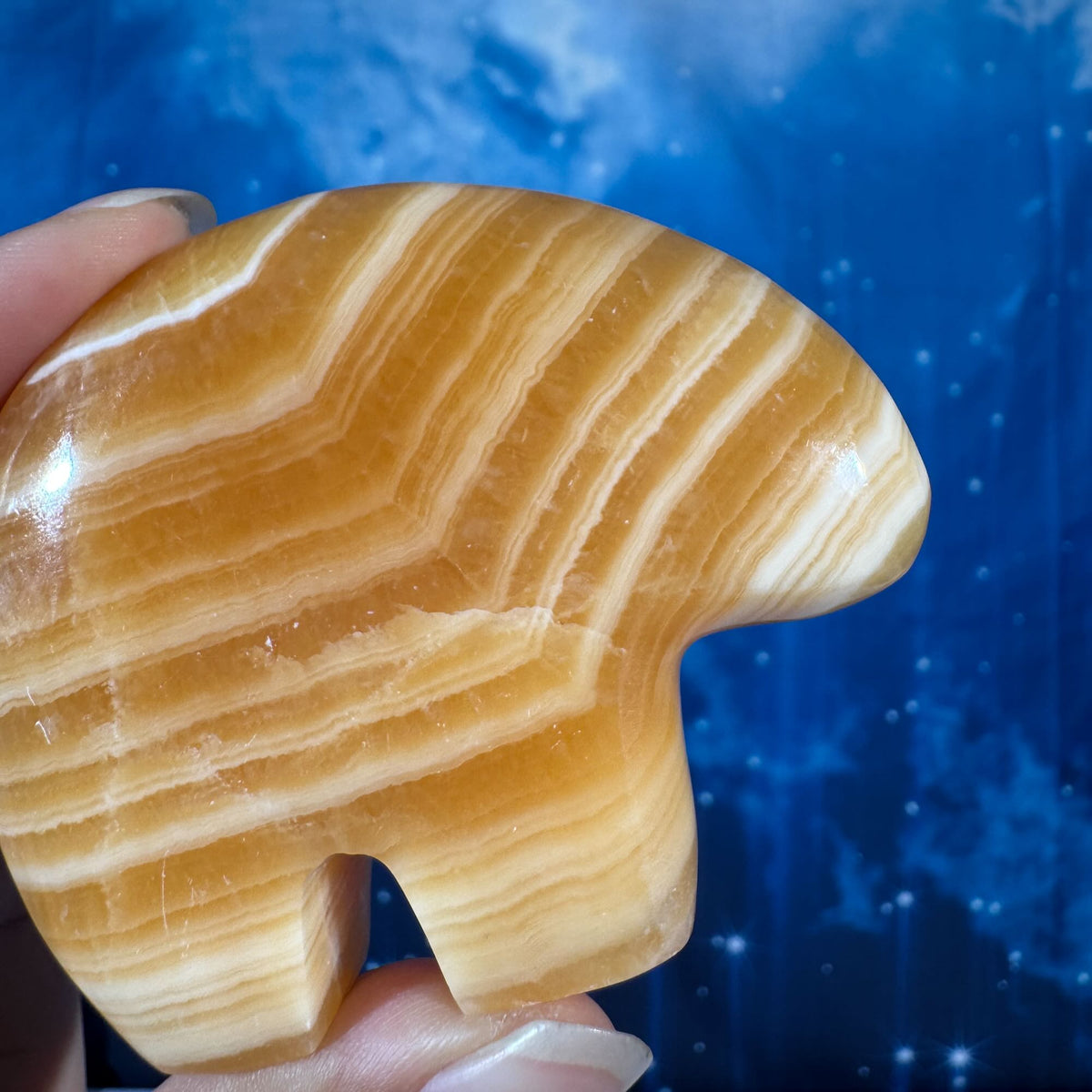 Orange Calcite Bear – 0.170 kg