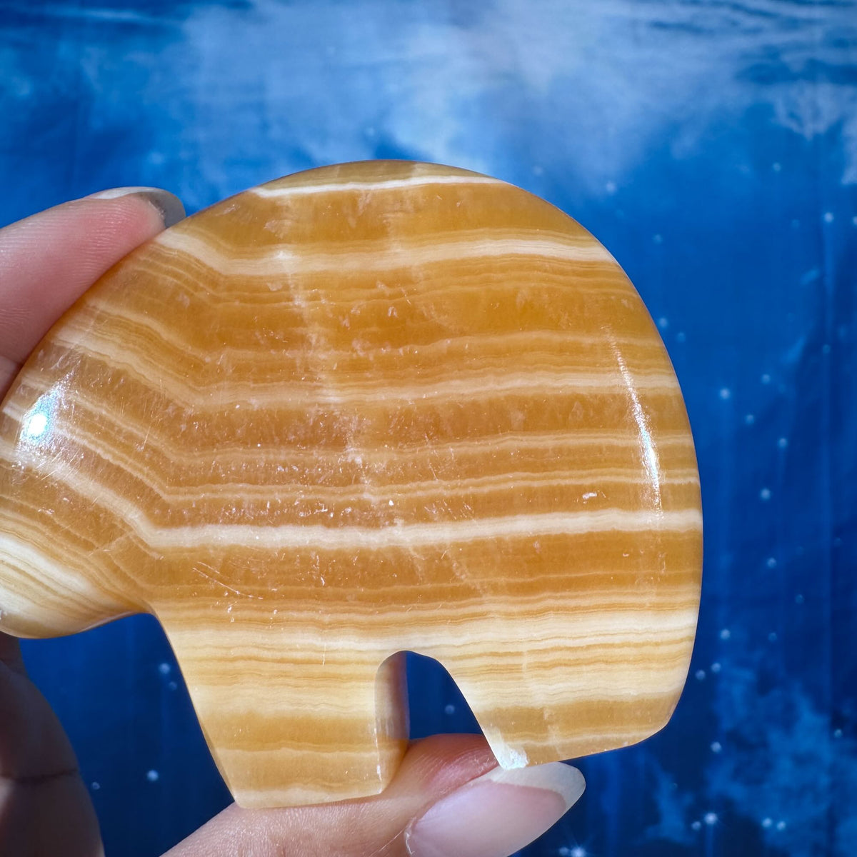 Orange Calcite Bear – 0.170 kg