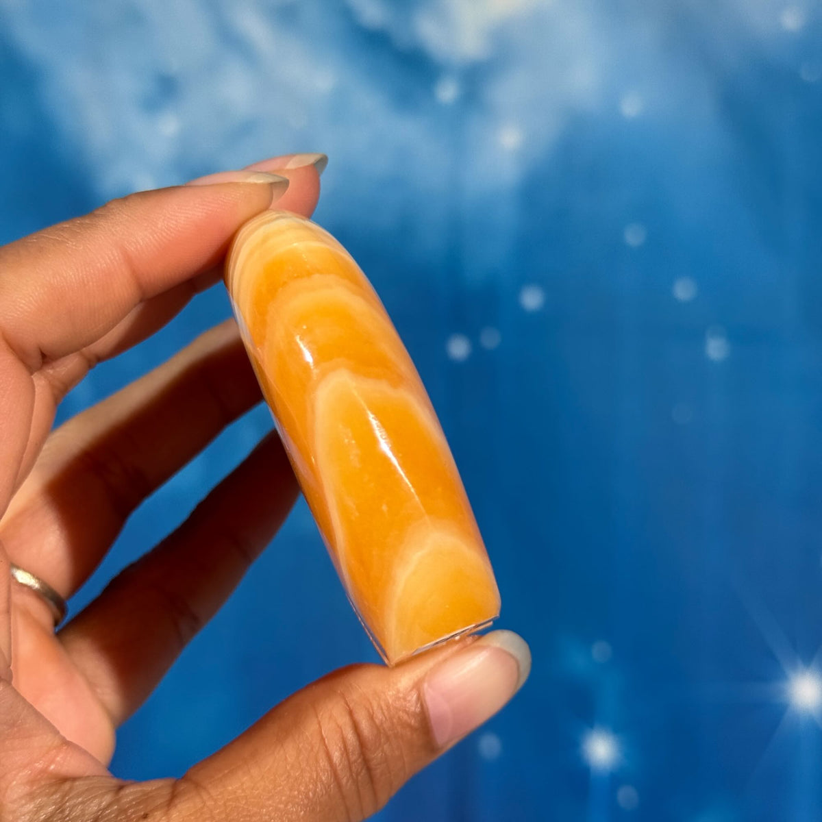 Orange Calcite Bear – 0.173 kg