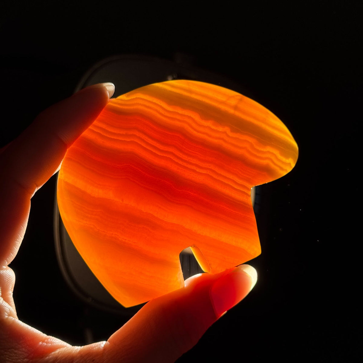 Orange Calcite Bear – 0.173 kg