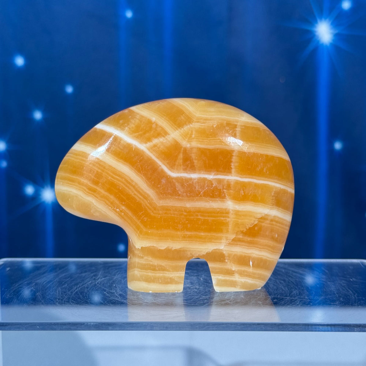 Orange Calcite Bear – 0.181 kg