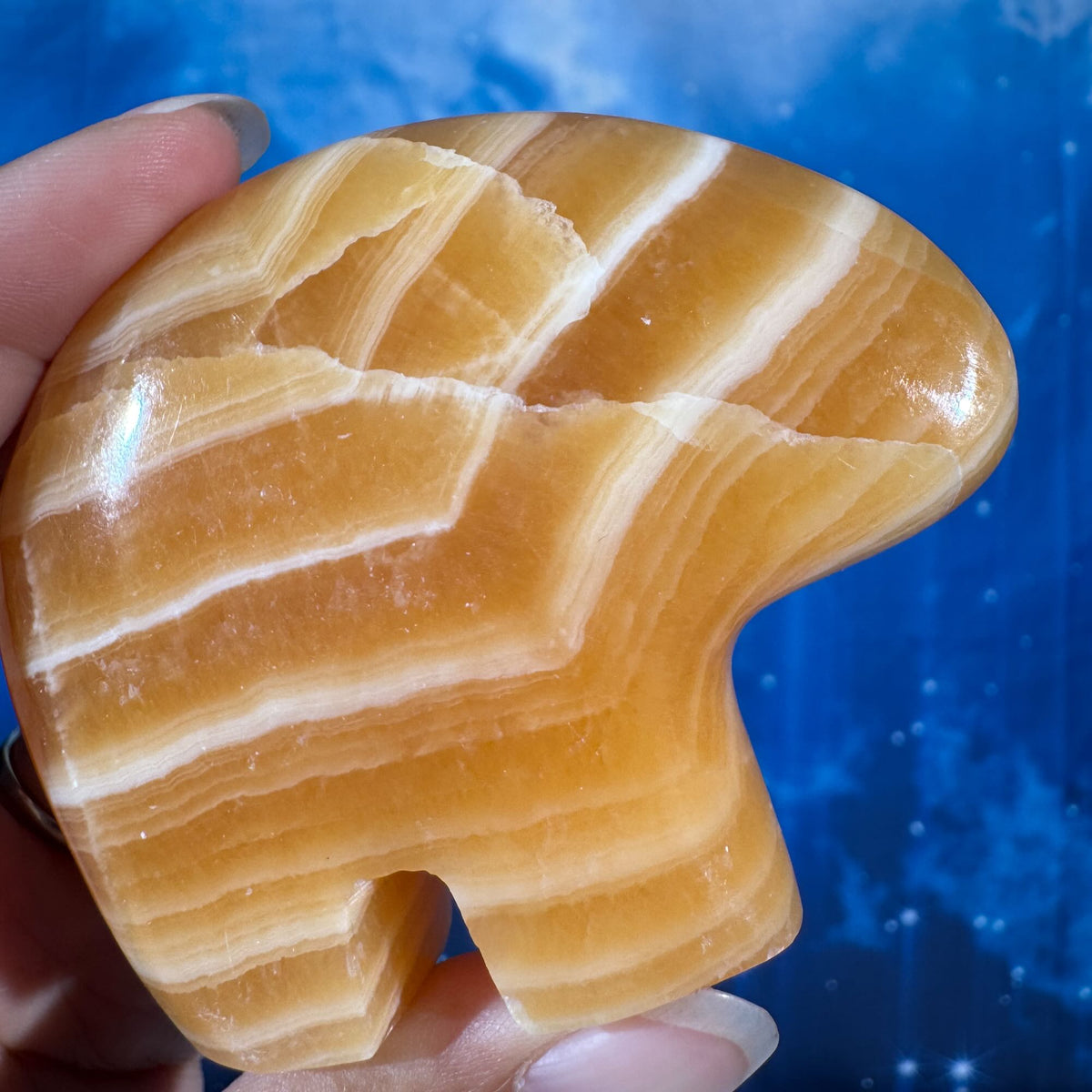 Orange Calcite Bear – 0.181 kg