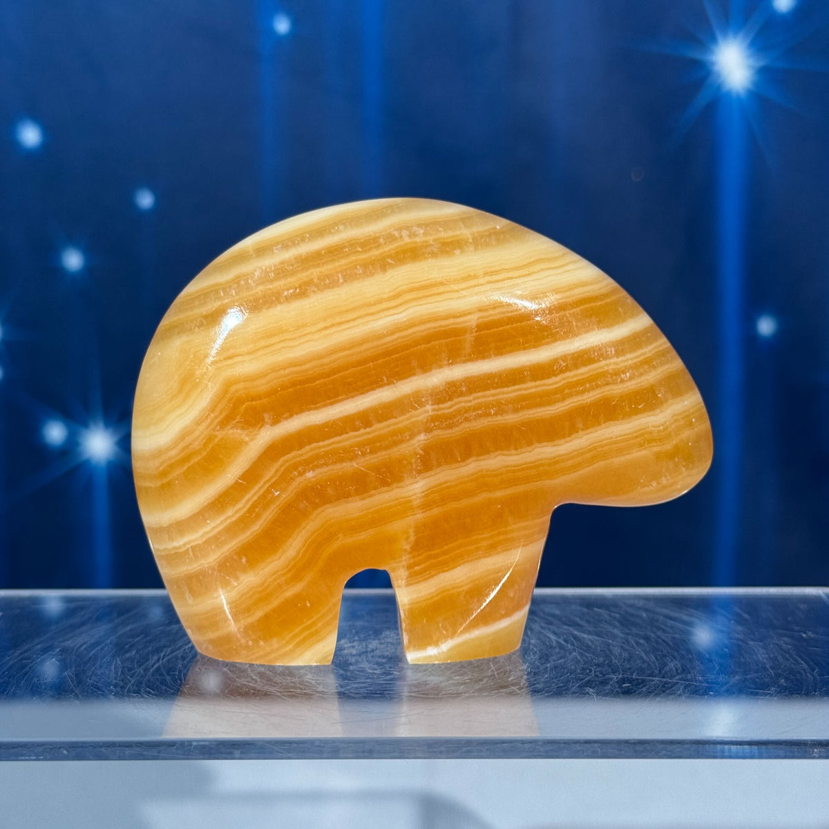 Orange Calcite Bear – 0.187 kg