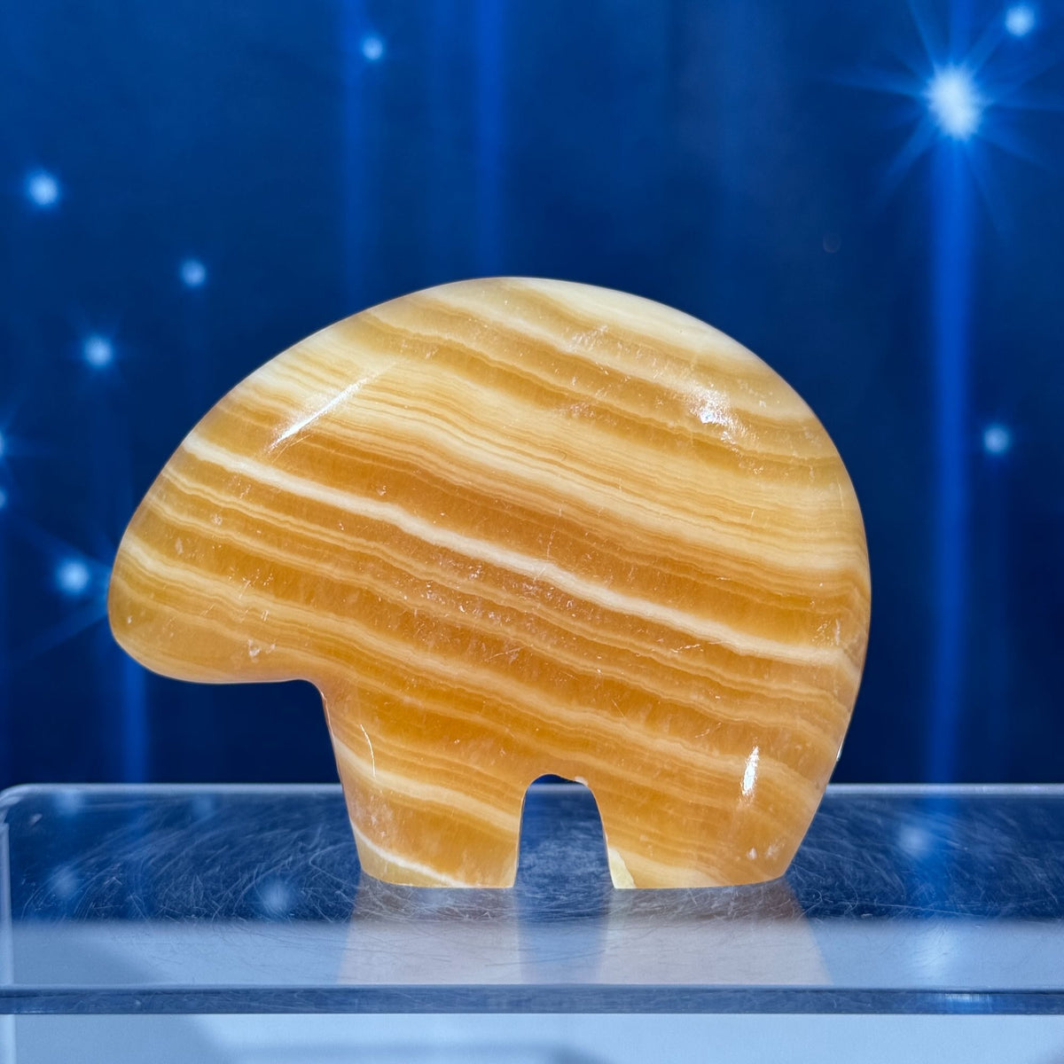 Orange Calcite Bear – 0.187 kg