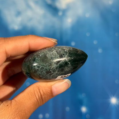 Moss Agate Heart – 0.113 kg