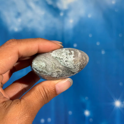 Moss Agate Heart – 0.105 kg