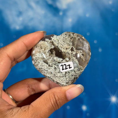 Moss Agate Heart – 0.102 kg