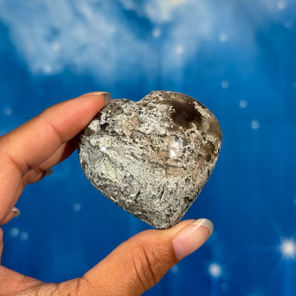 Moss Agate Heart – 0.096 kg