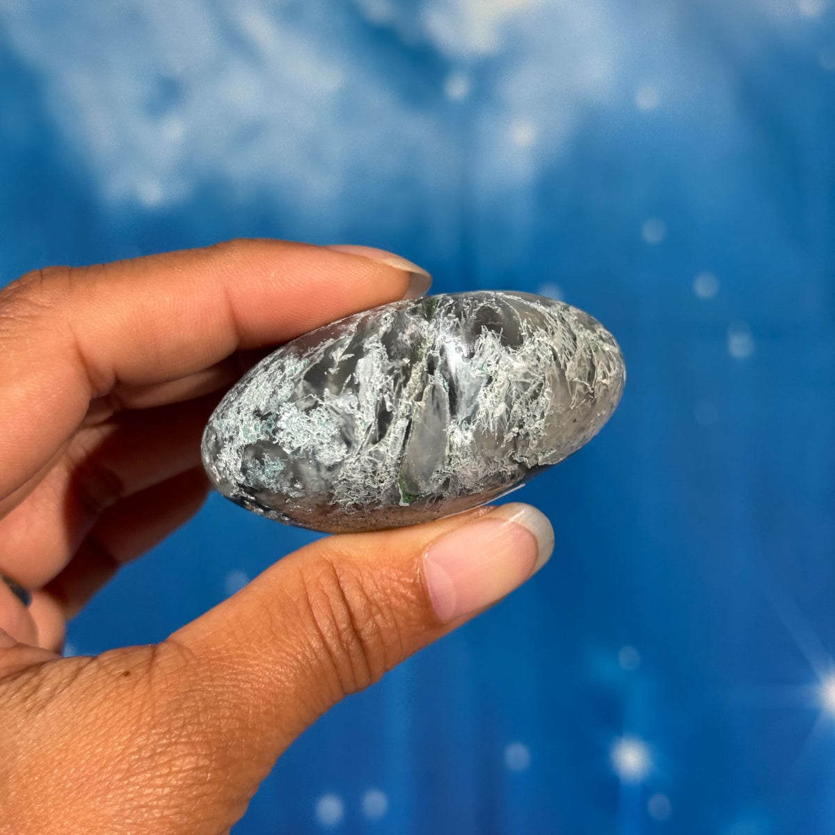 Moss Agate Heart – 0.096 kg