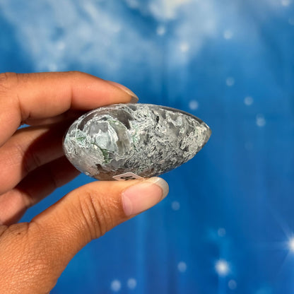 Moss Agate Heart – 0.096 kg
