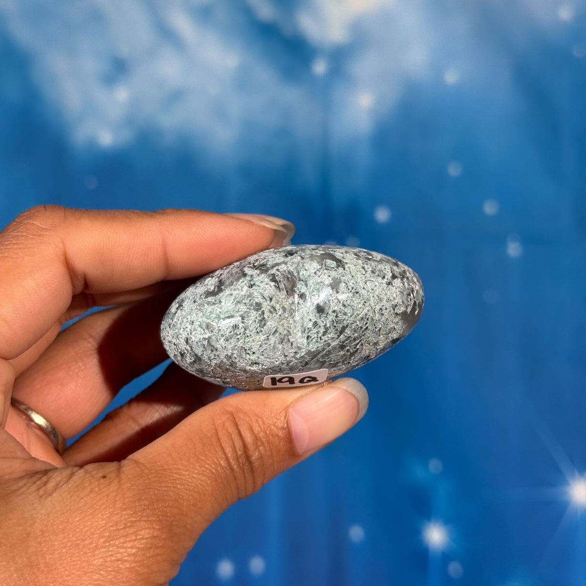 Moss Agate Heart – 0.085 kg