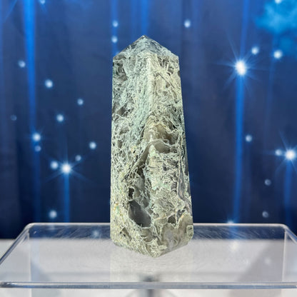 Moss Agate Obelisk – 0.150 kg