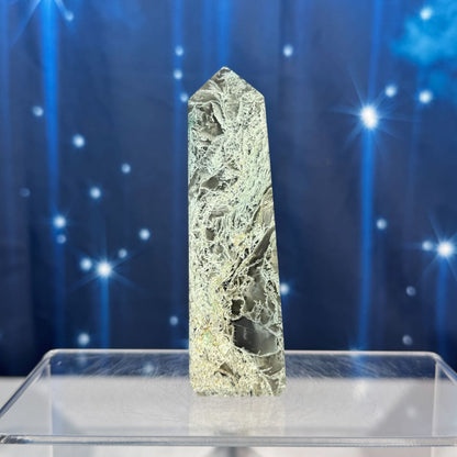 Moss Agate Obelisk – 0.150 kg
