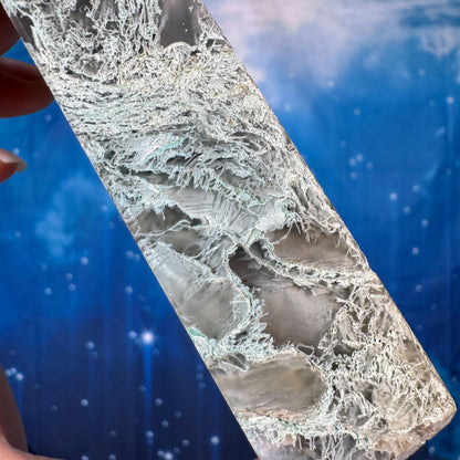 Moss Agate Obelisk – 0.150 kg