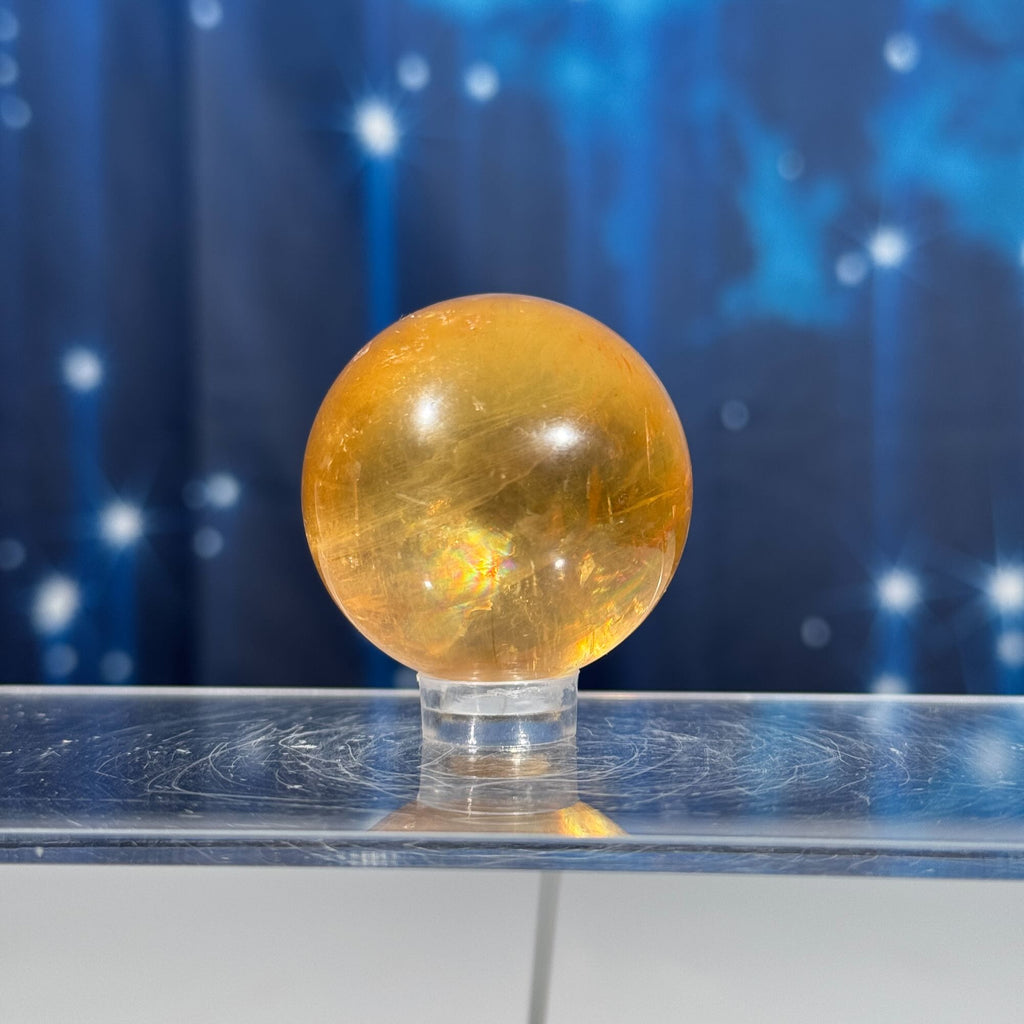Honey Calcite Sphere – 0.085 kg