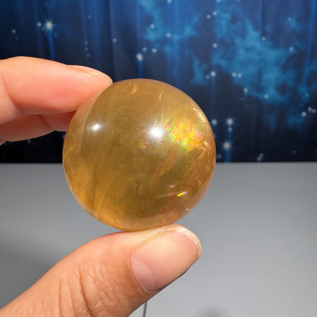 Honey Calcite Sphere – 0.085 kg