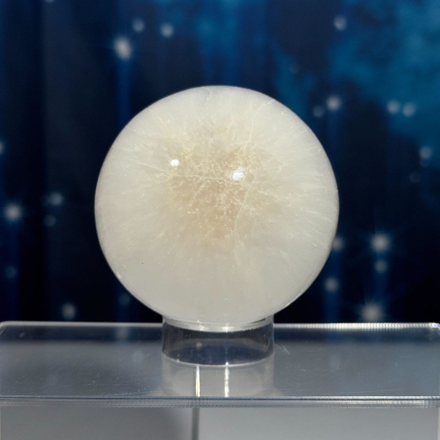 Flashy Scolecite sphere