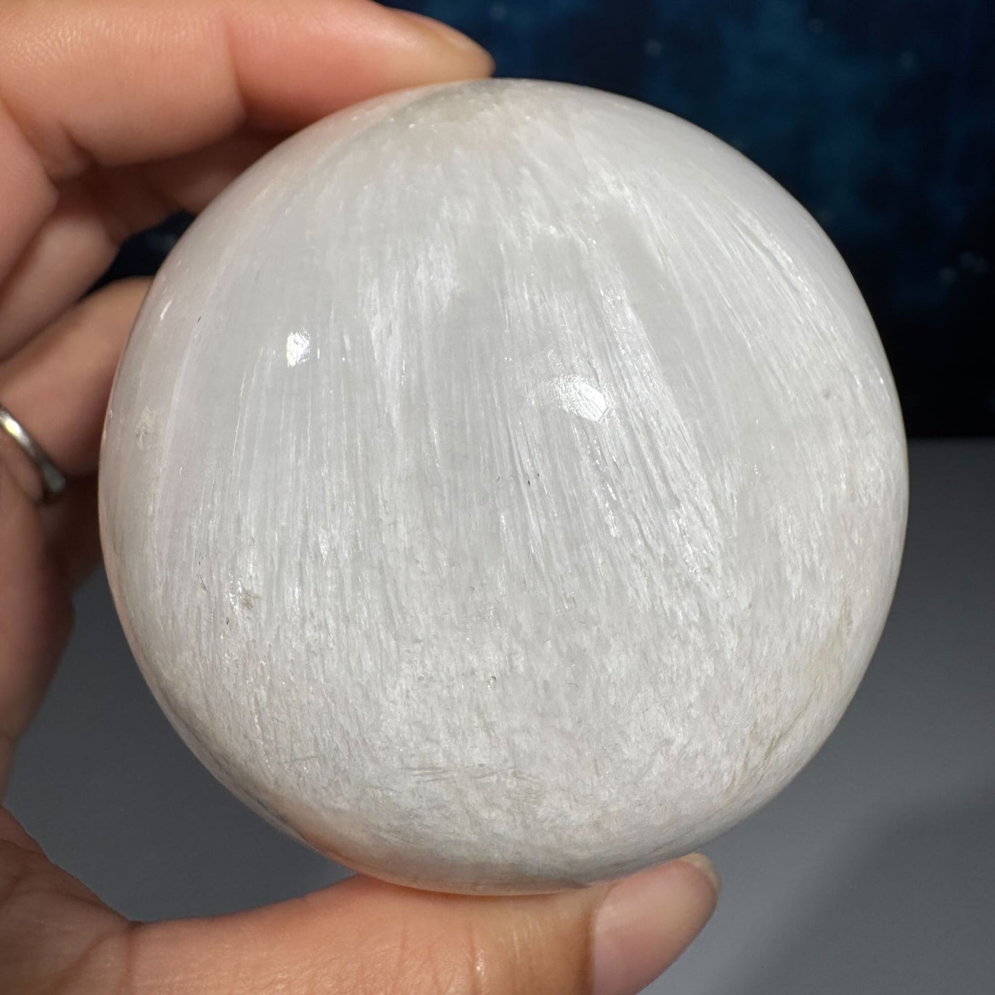 Flashy Scolecite sphere