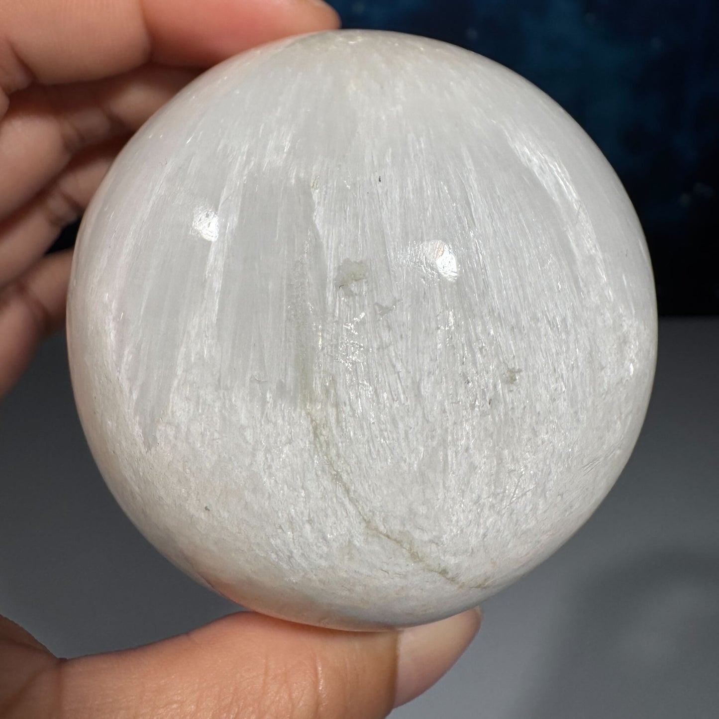 Flashy Scolecite sphere
