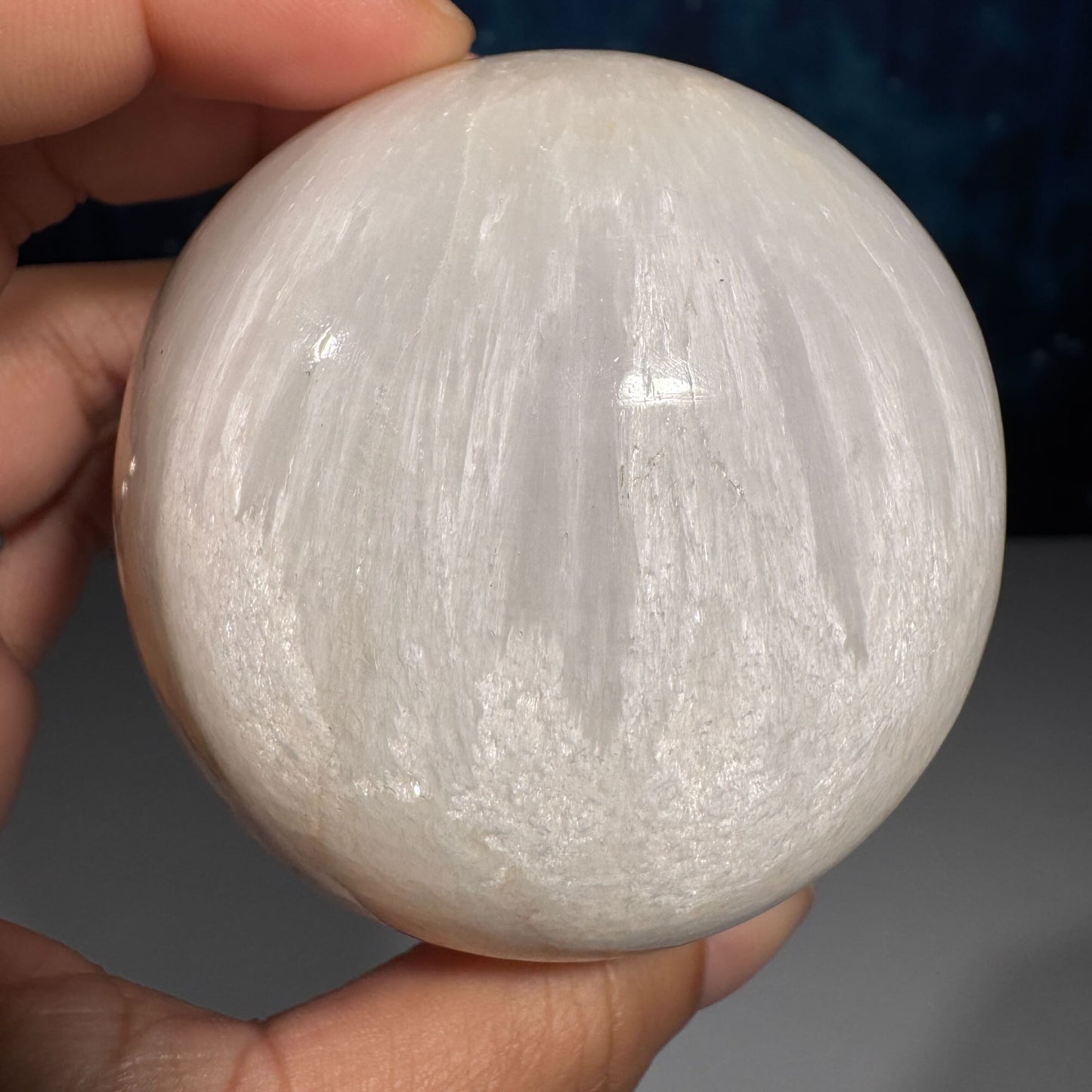 Flashy Scolecite sphere