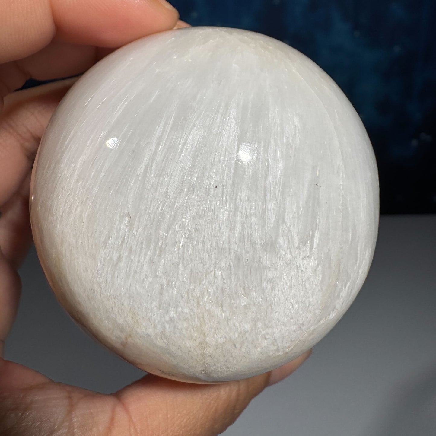 Flashy Scolecite sphere