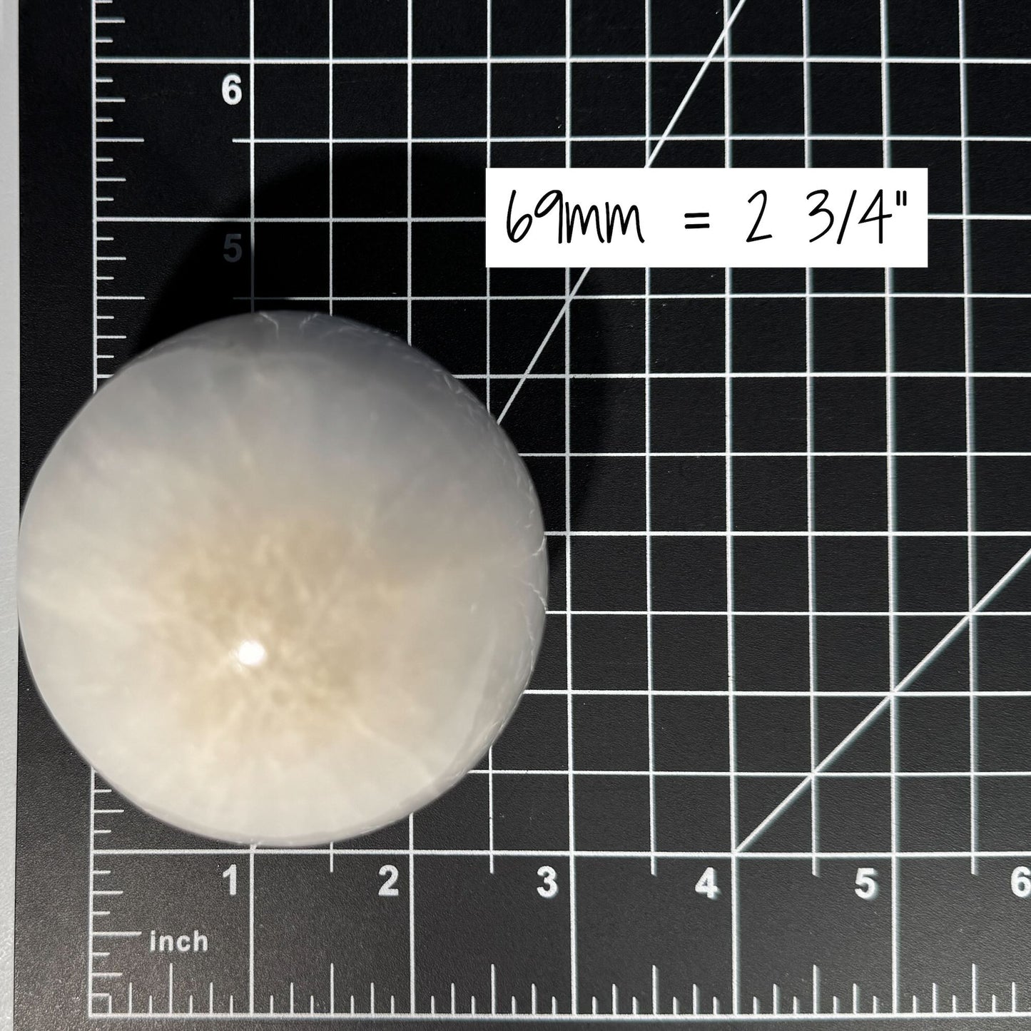 Flashy Scolecite sphere