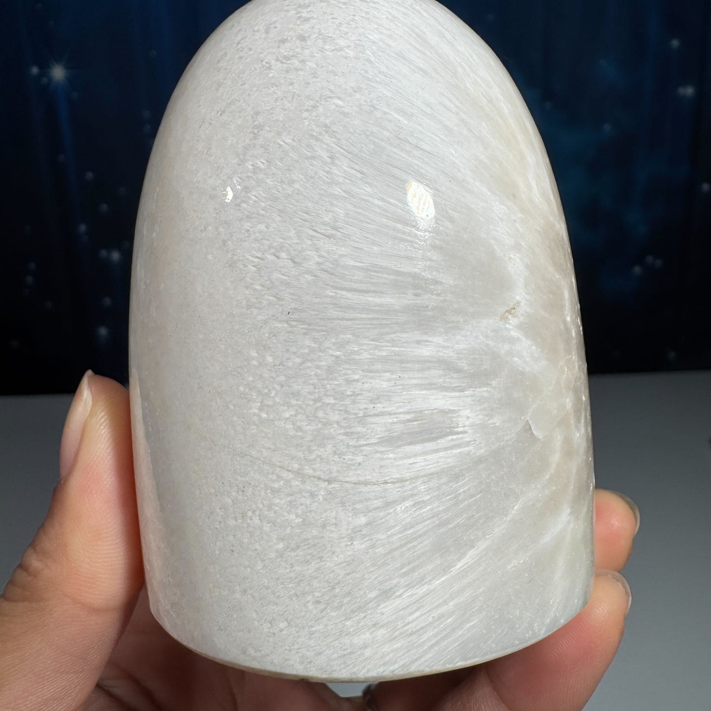 Flashy Scolecite gumdrop