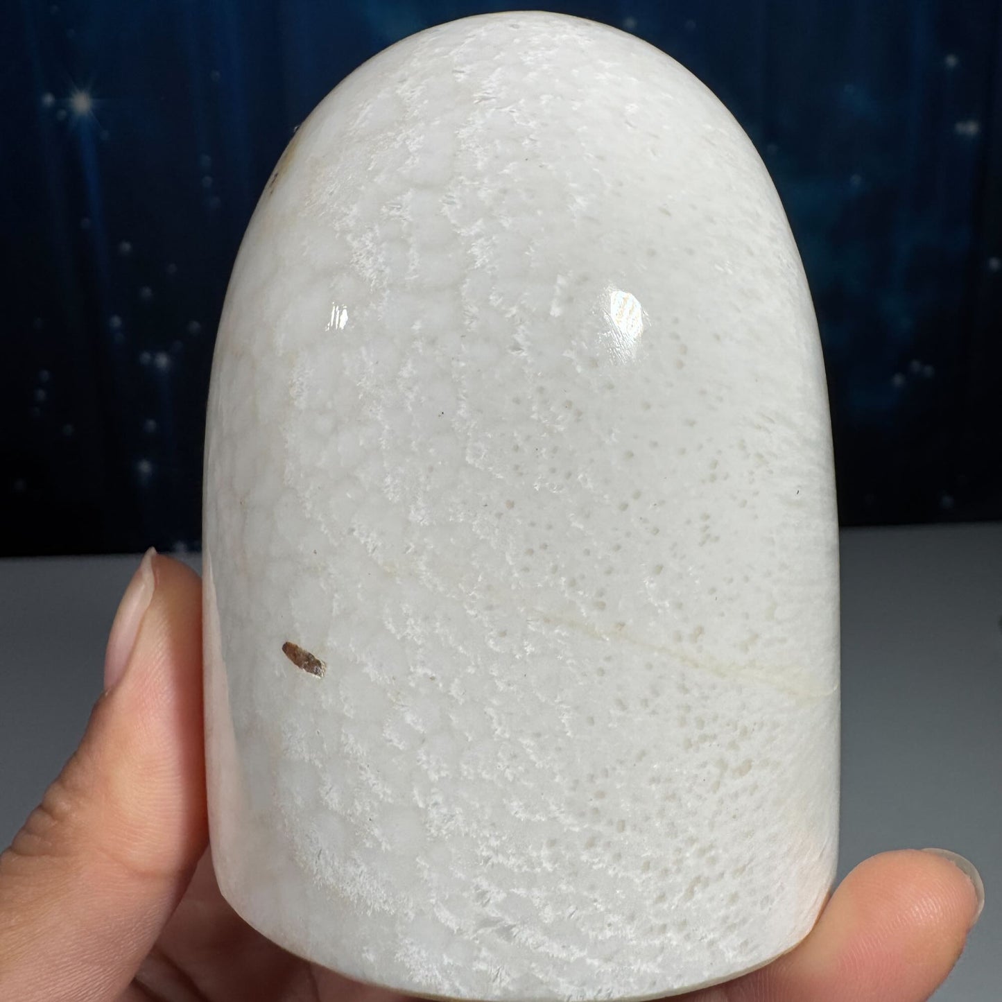 Flashy Scolecite gumdrop