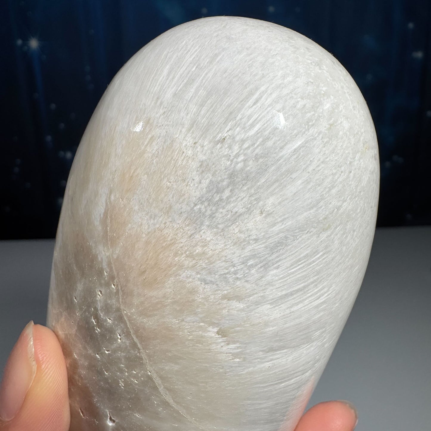 Flashy Scolecite gumdrop