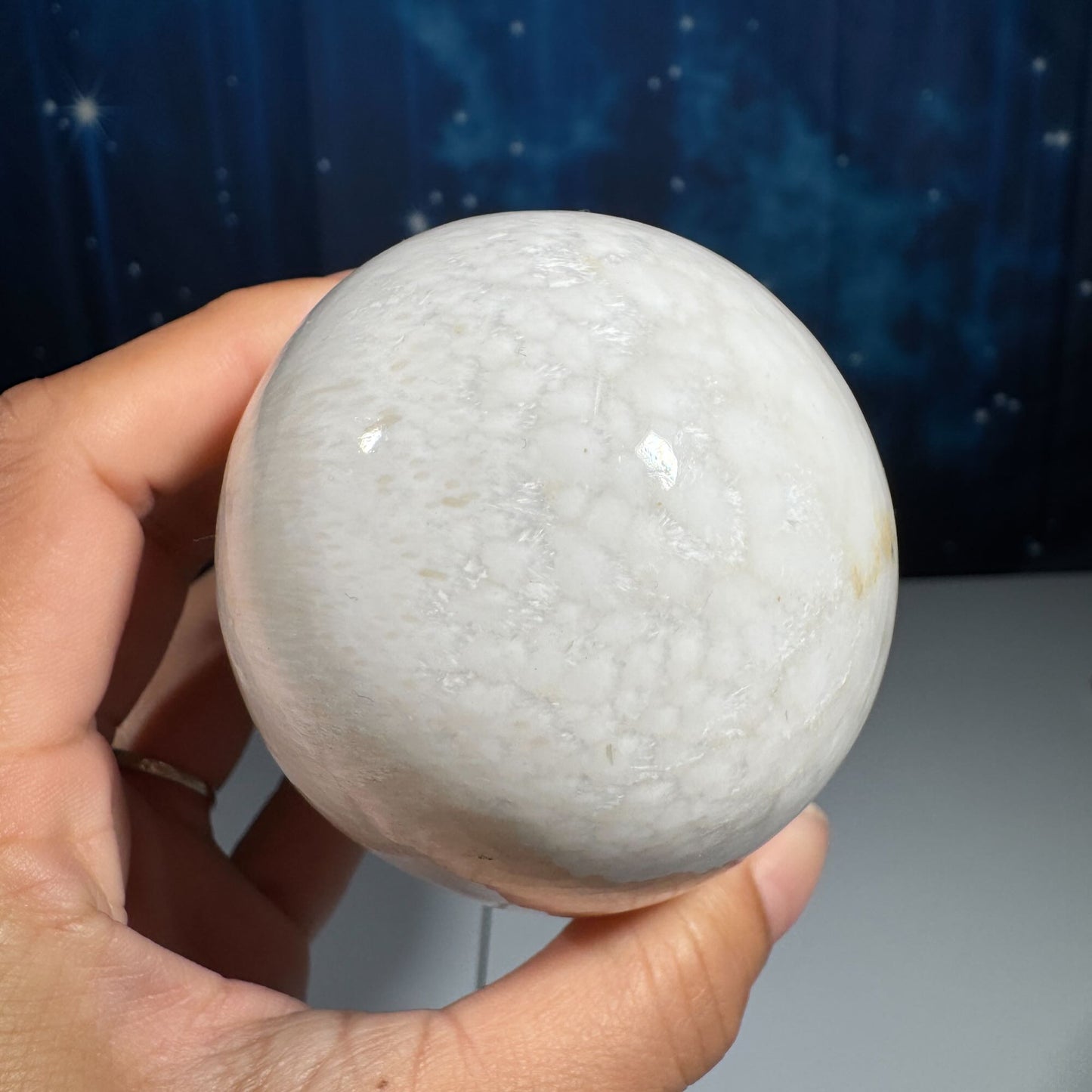 Flashy Scolecite gumdrop