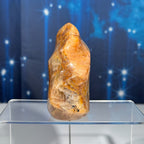 Flashy Black and Peach Moonstone Flame – 0.465 kg