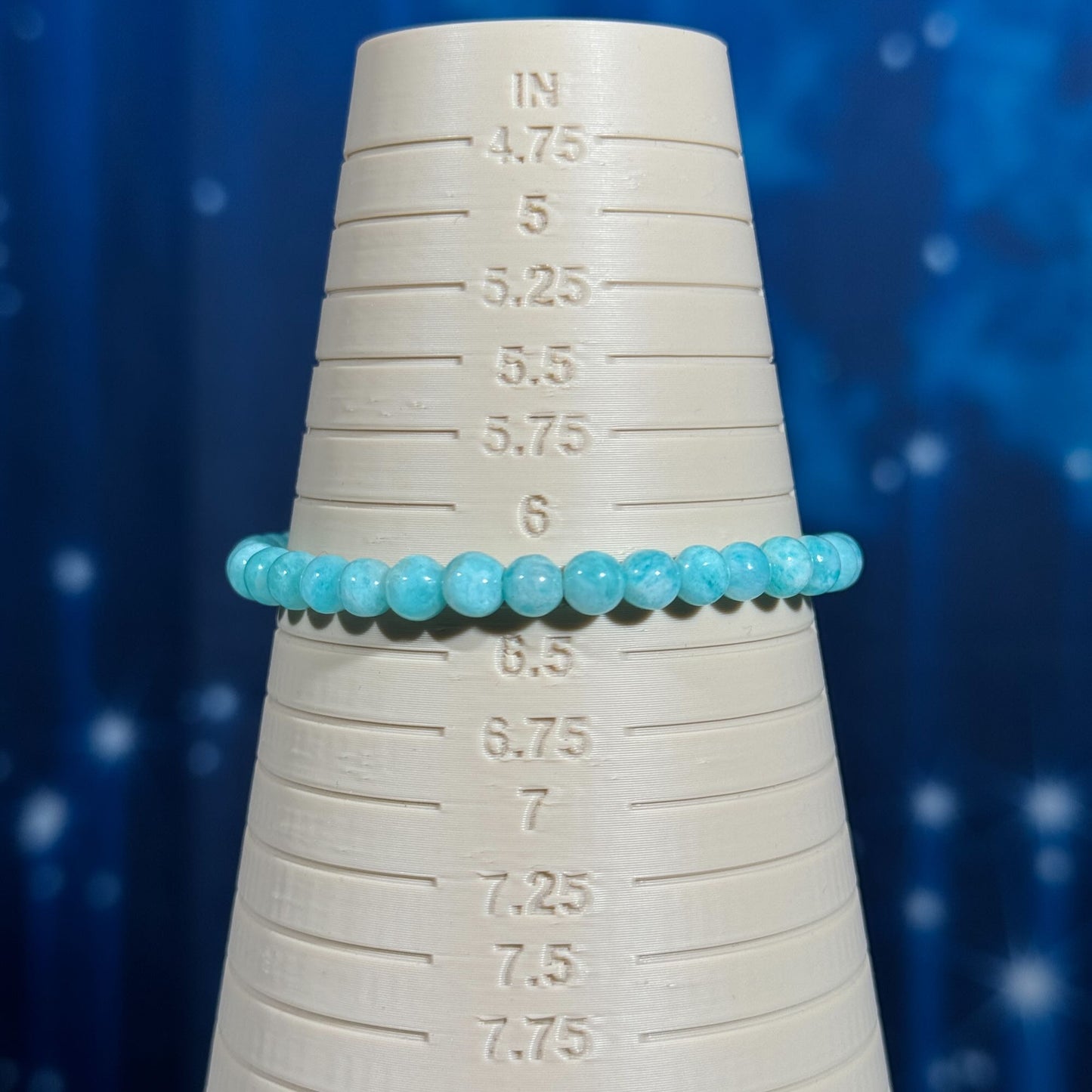 One (1) Amazonite bracelet–stretchy | 8mm beads
