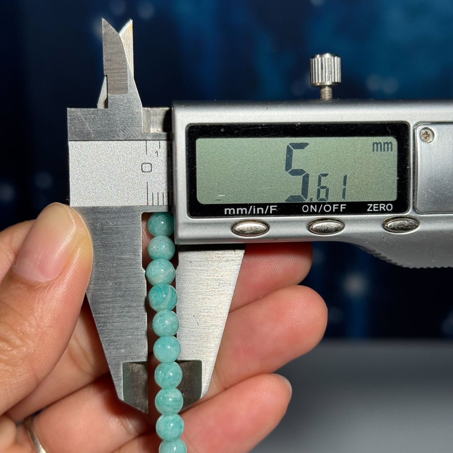 One (1) Amazonite bracelet–stretchy | 6mm beads
