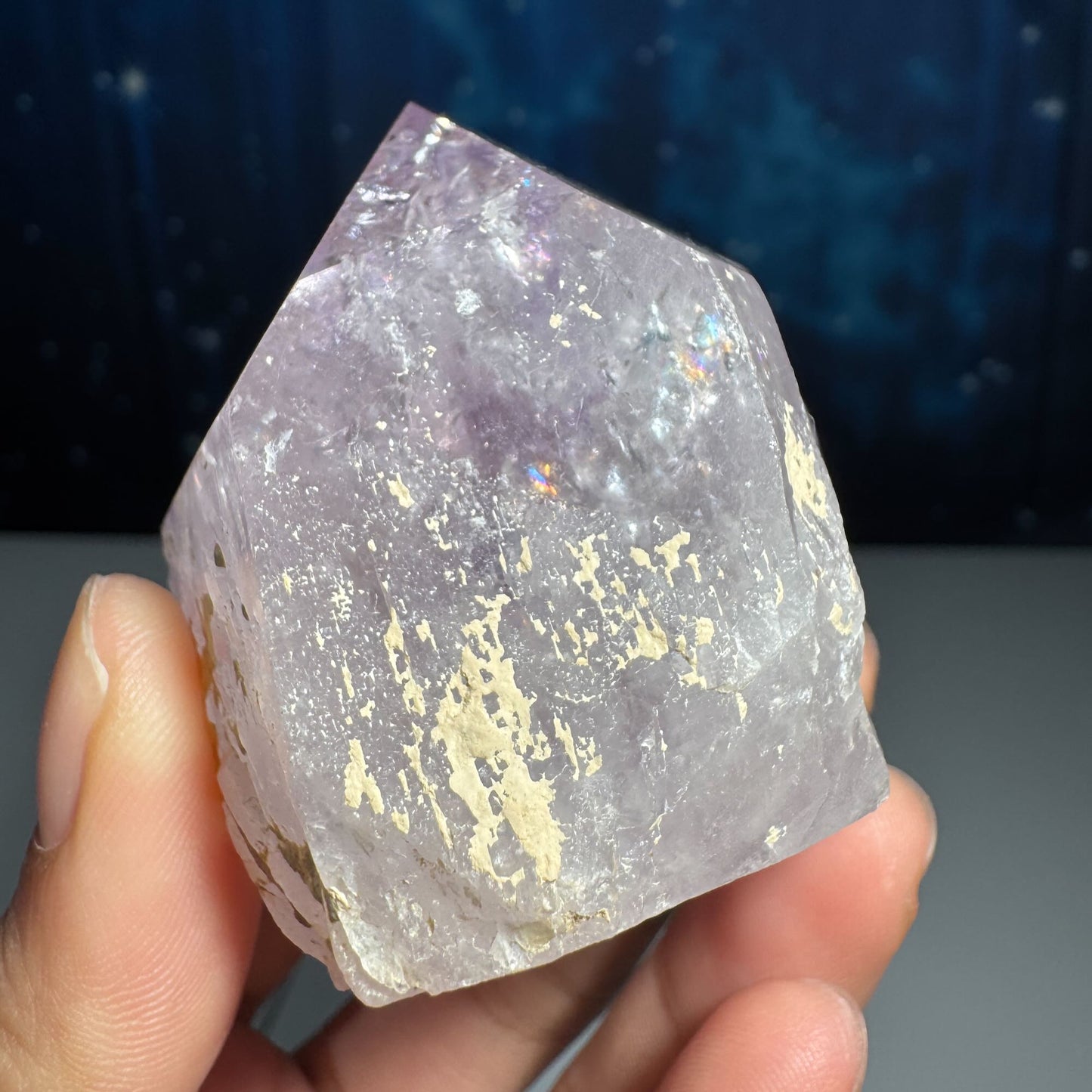 Amethyst top polished point