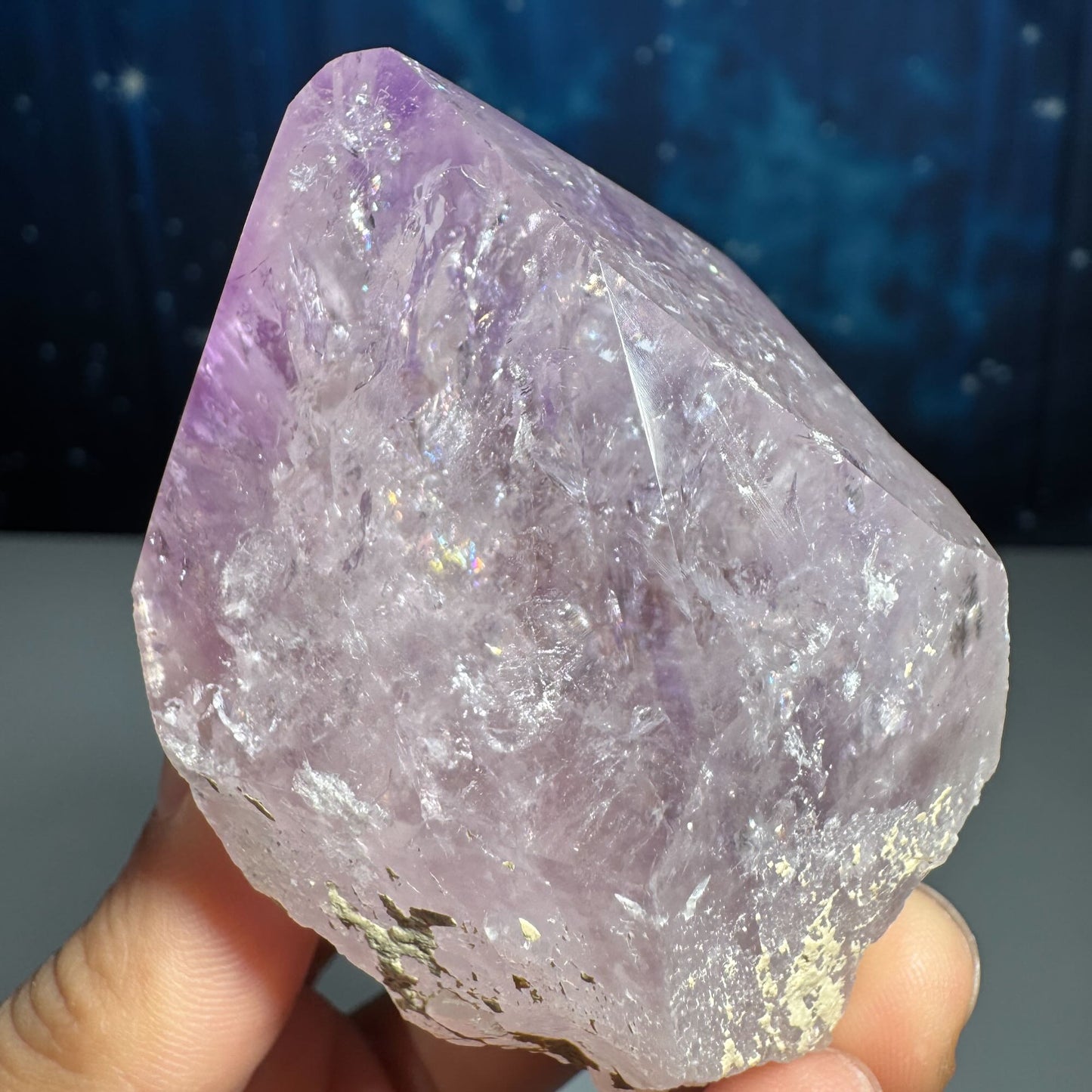 Amethyst top polished point