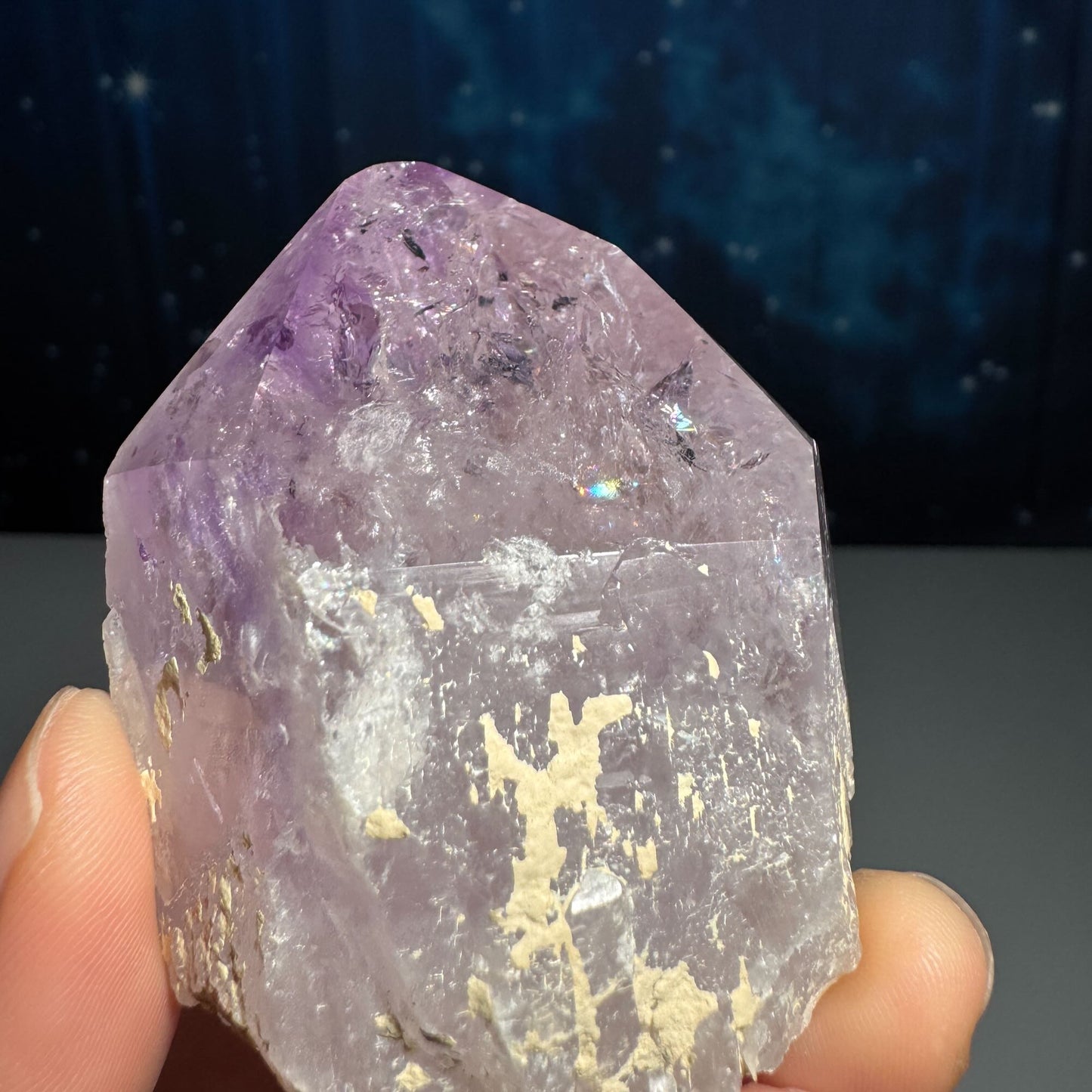 Amethyst top polished point