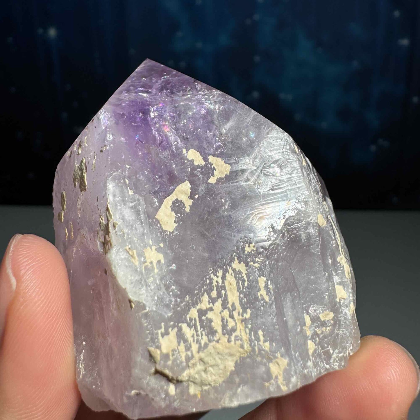Amethyst top polished point