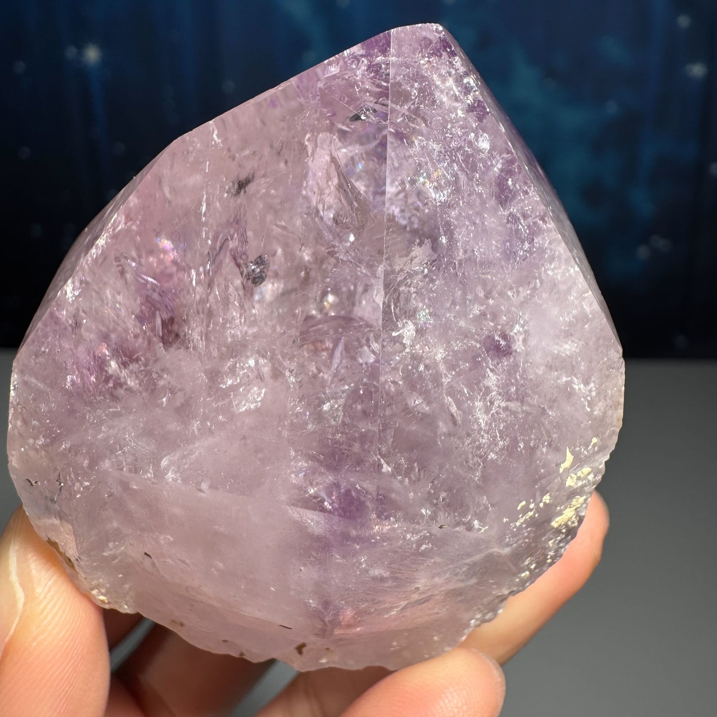 Amethyst top polished point