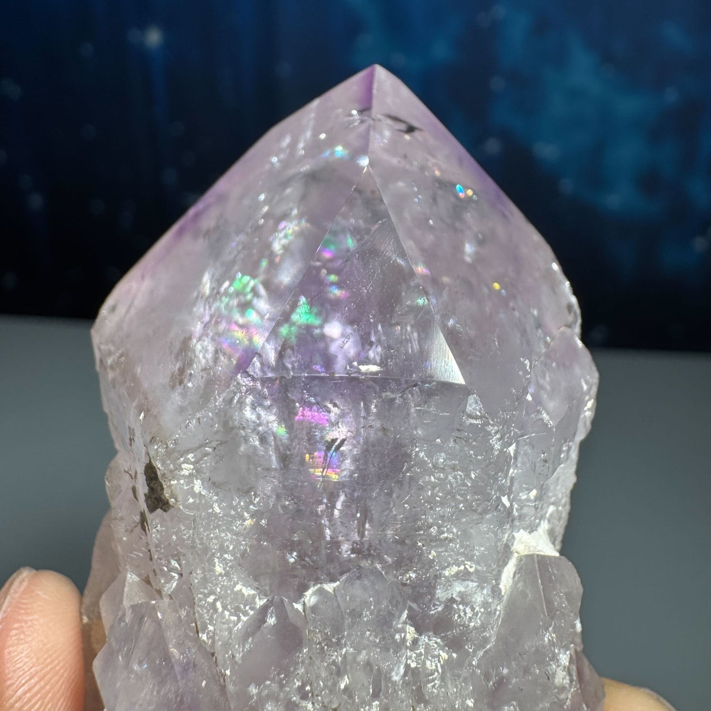Amethyst top polished point