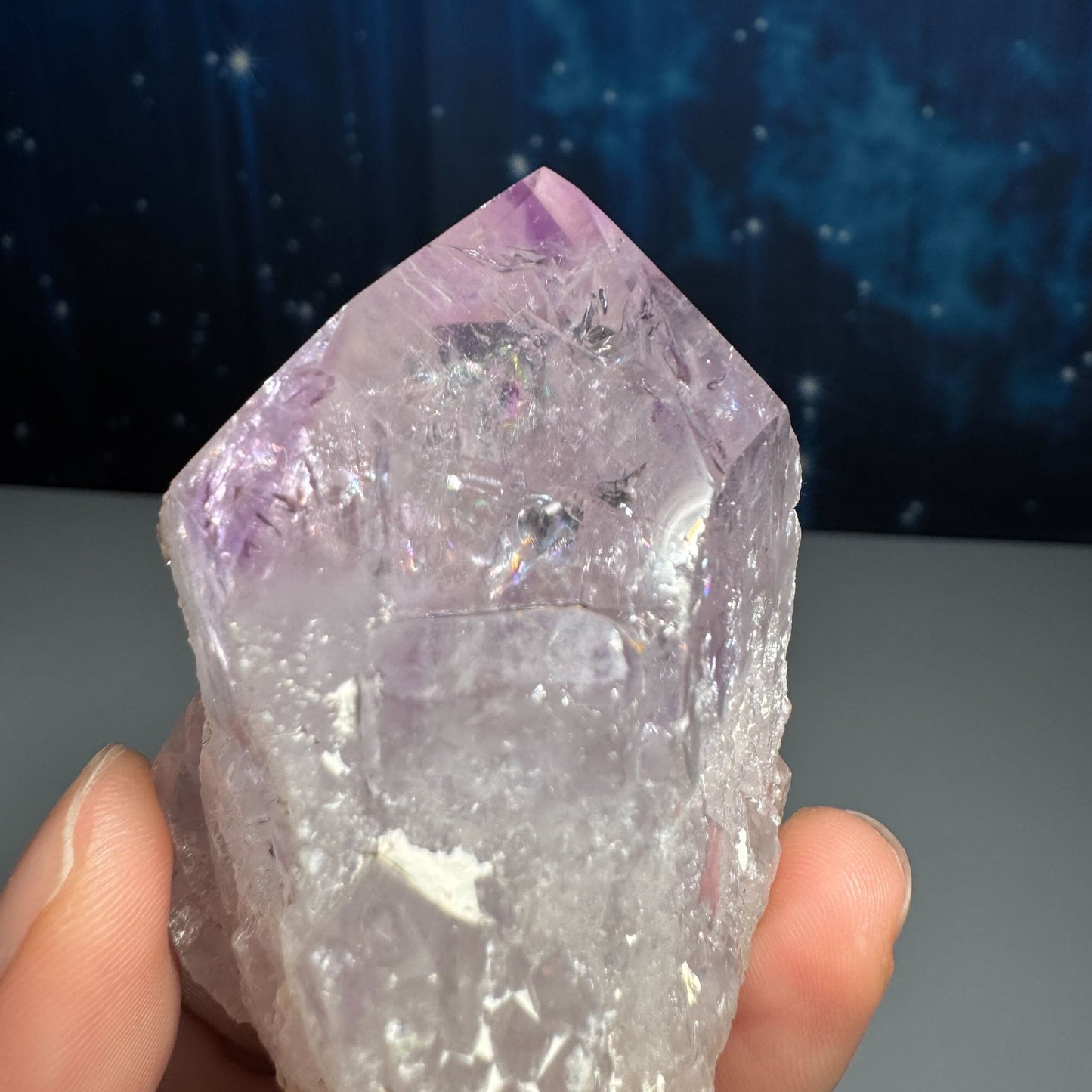 Amethyst top polished point