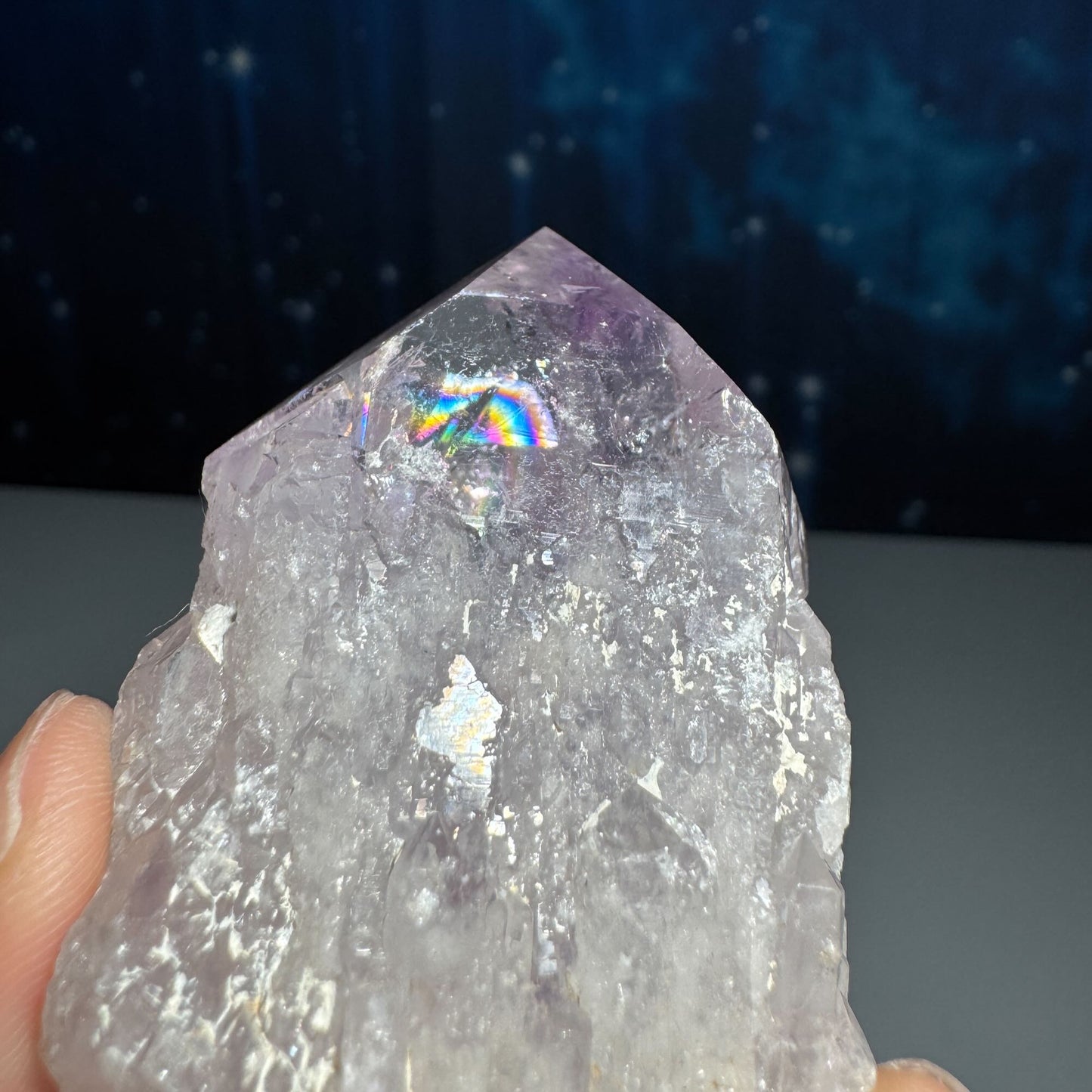 Amethyst top polished point