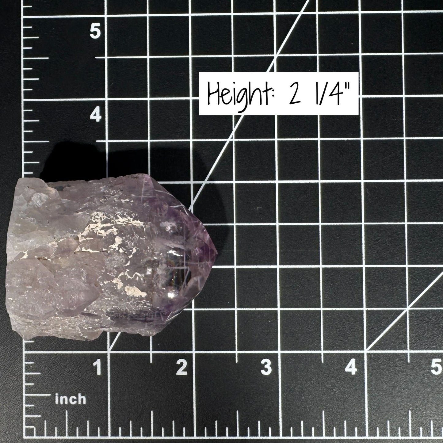 Amethyst top polished point