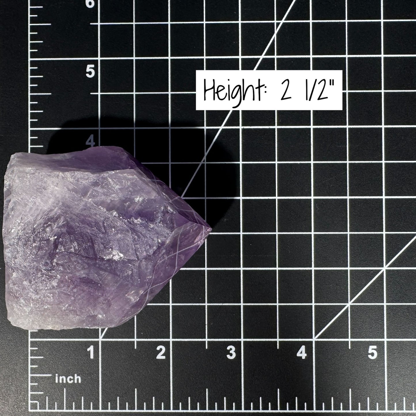 Amethyst top polished point