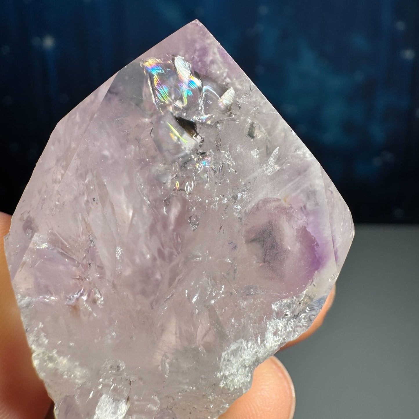 Amethyst top polished point