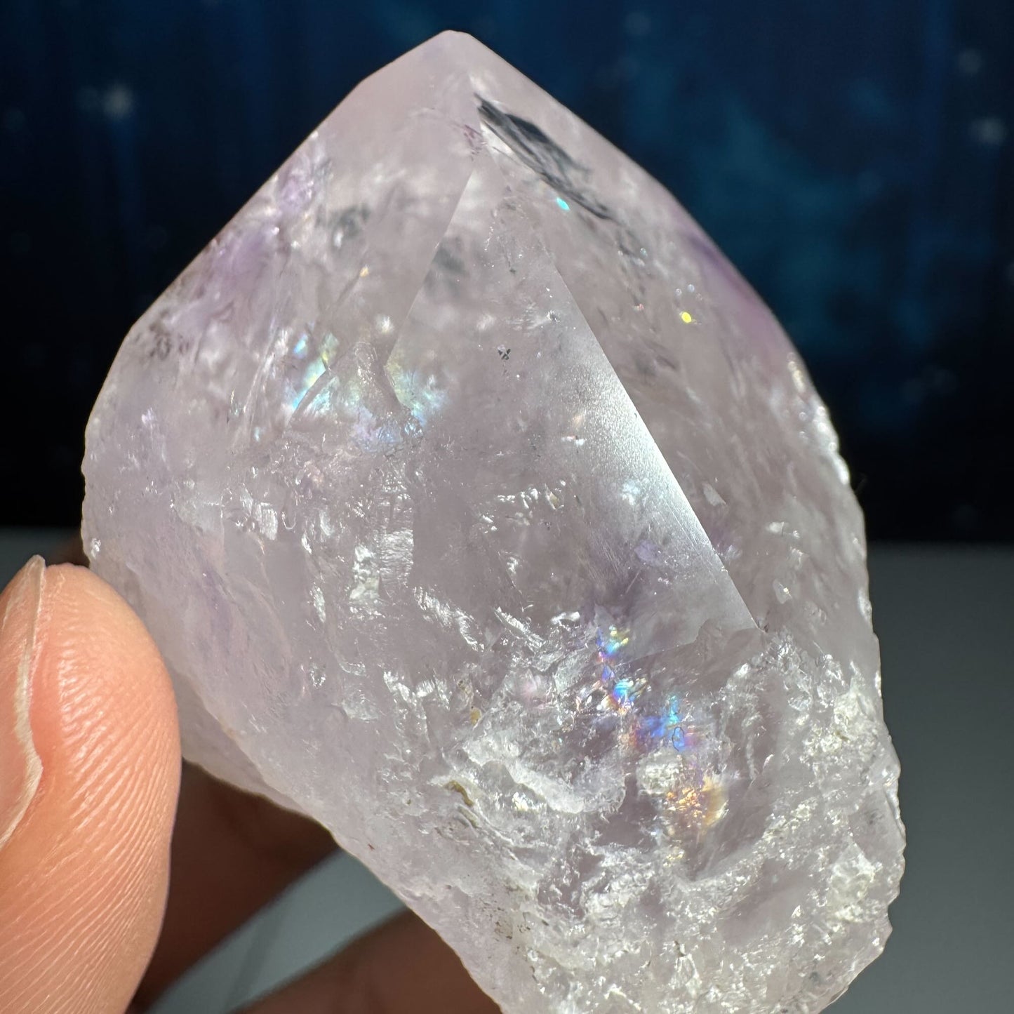 Amethyst top polished point