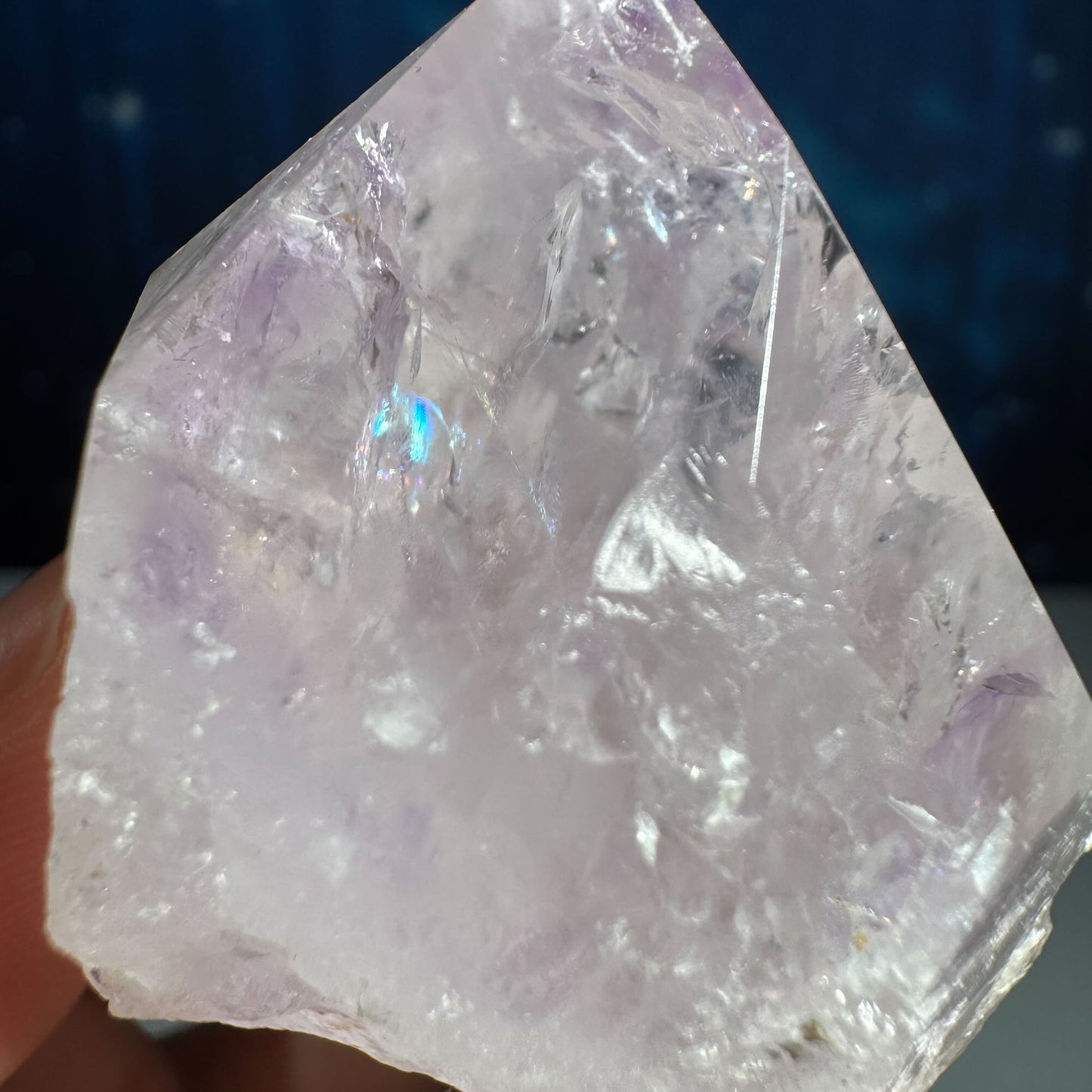 Amethyst top polished point