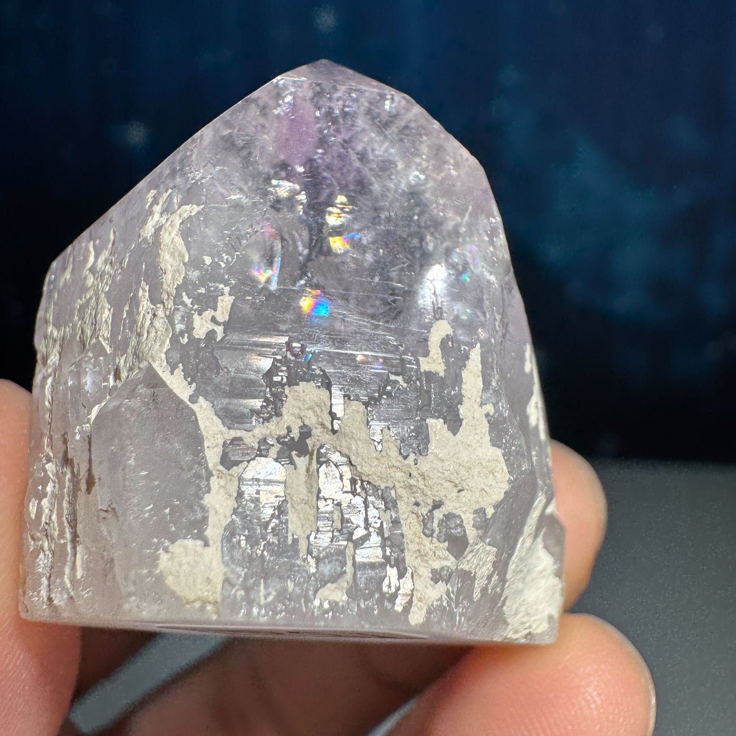 Amethyst top polished point