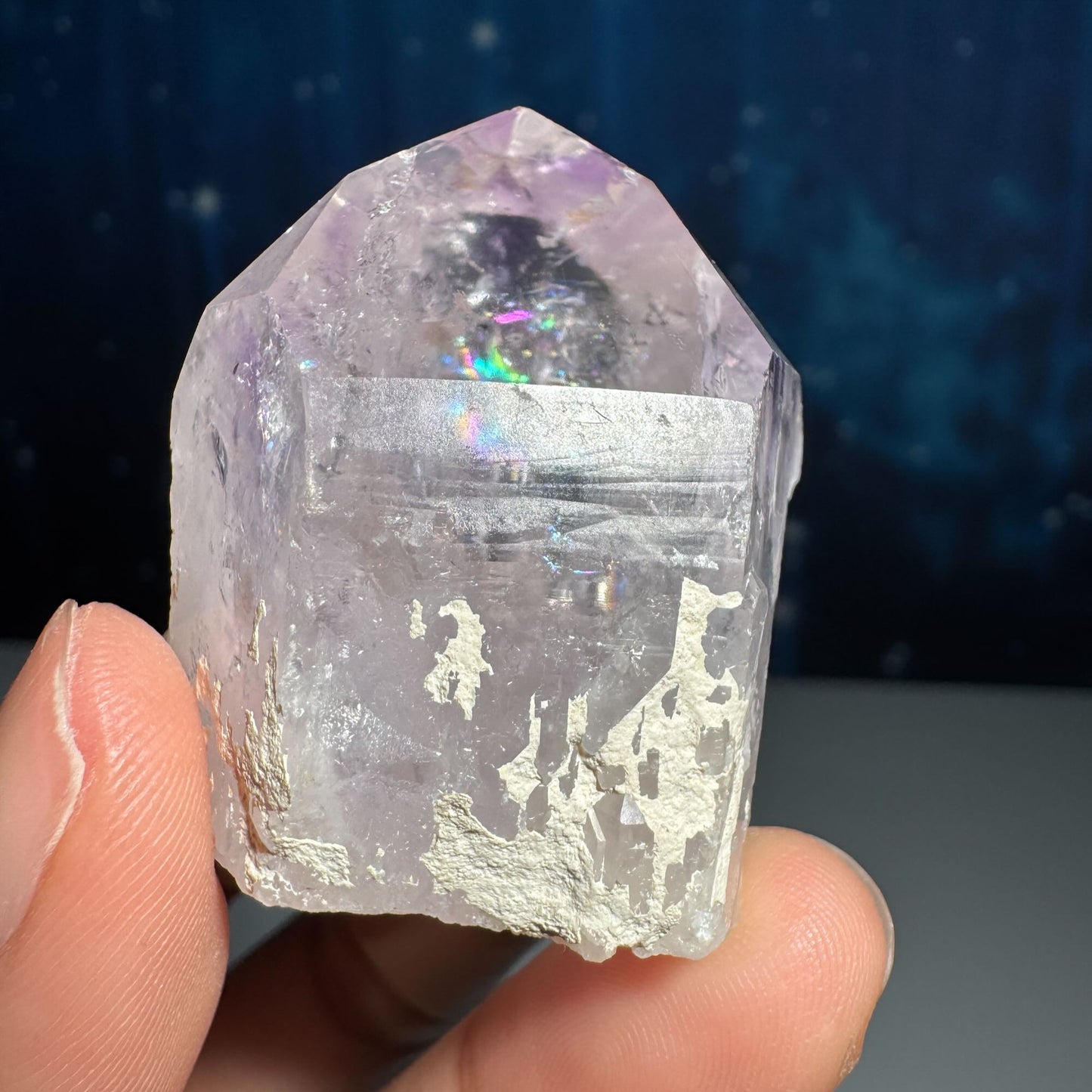 Amethyst top polished point