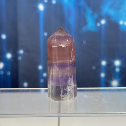 Candy Fluorite point - 1 × 7/8 × 2 3/8 in - 2.1 oz