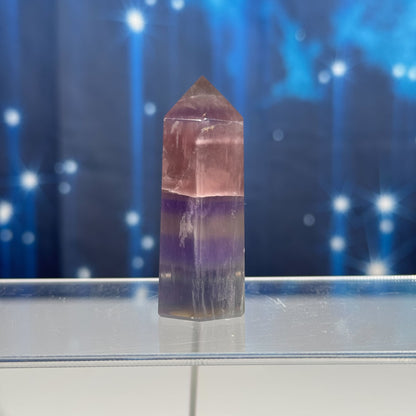 Candy Fluorite point - 1 × 7/8 × 2 3/8 in - 2.1 oz